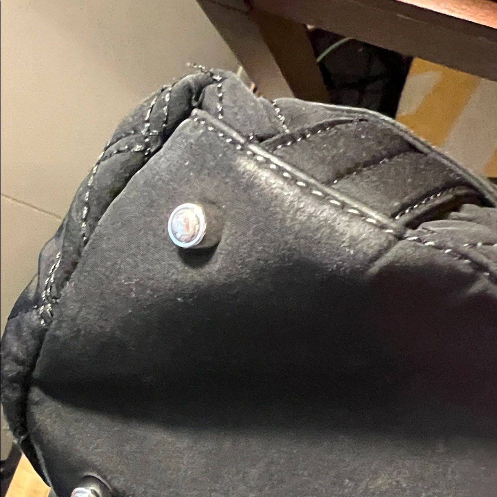 Vera Bradley Black Quilted Shoulder Bag - Picture 7 of 16